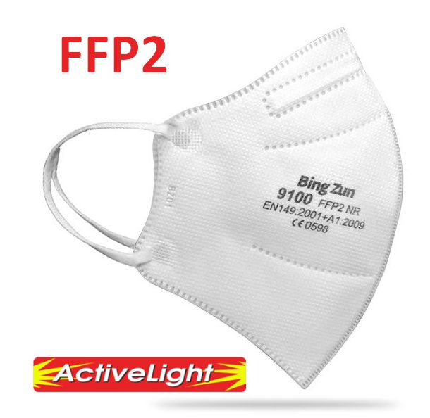 Respirátor FFP2 - 50ks (Jednorazový respirátor triedy FFP2 bez výdychového ventilu)