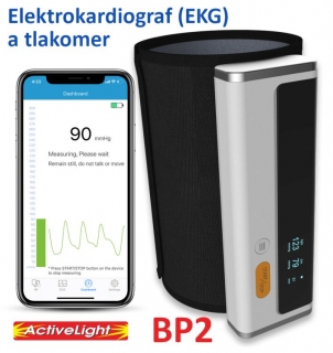 Tlakomer a elektrokardiograf (EKG) v jednom BP2